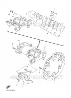 REMKLAUW ACHTER voor Yamaha YZ450F 2003