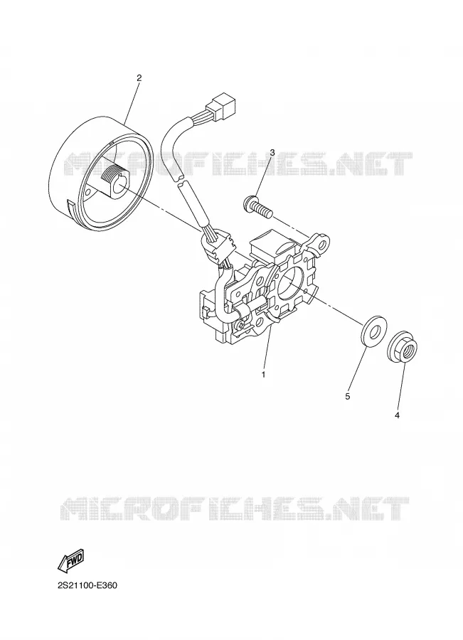 DYNAMO Yamaha MOTO 450 2008 YZF  YZ450FX
