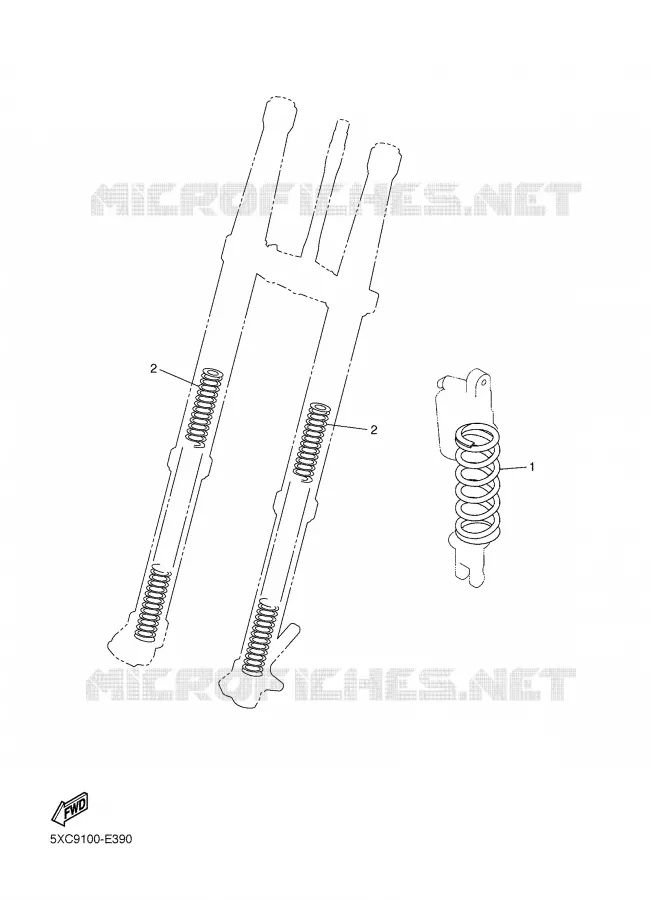 ALTERNATIEF CHASSIS  Yamaha MOTO 450 2008 YZF  YZ450FX