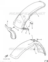SPATBORD voor Yamaha YZ490 1987