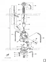 CARBURATEUR  voor Yamaha YZ490 1987
