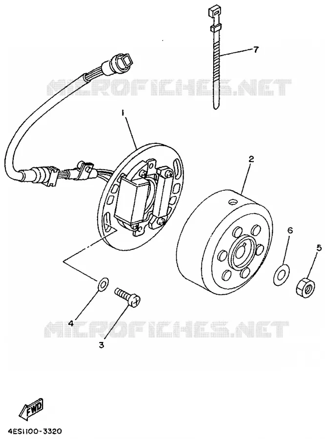 DYNAMO Yamaha MOTO 80 1993 YZ  YZ80