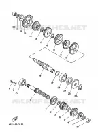 TRANSMISSIE voor Yamaha YZ80 2000