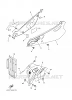 ZIJKUIPDEEL voor Yamaha YZ80 2000