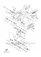 ACHTERBRUG voor Yamaha YZ80 2000