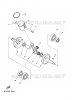 KRUKAS / ZUIGER voor Yamaha YZ80 2000