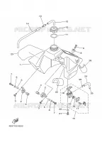 BENZINE TANK voor Yamaha YZ80 2000