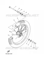 VOORWIEL voor Yamaha YZ80 2000