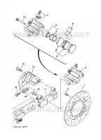 REMKLAUW ACHTER voor Yamaha YZ80 2000