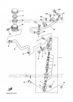 REMPOMP ACHTER voor Yamaha YZ80 2000