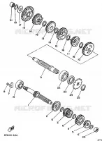 TRANSMISSIE voor Yamaha YZ80A 1990