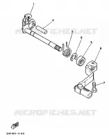 SCHAKEL STANG / PEDAAL voor Yamaha YZ80A 1990