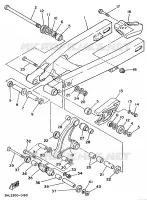 ACHTERBRUG voor Yamaha YZ80A 1990
