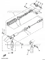 ACHTER SCHOKBREKER voor Yamaha YZ80A 1990