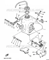 BENZINE TANK voor Yamaha YZ80A 1990
