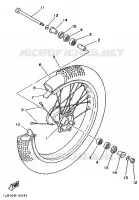 VOORWIEL voor Yamaha YZ80A 1990