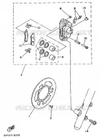 REMKLAUW VOOR voor Yamaha YZ80A 1990