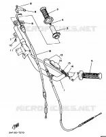 STUUR / KABEL voor Yamaha YZ80A 1990