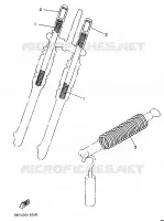 OPTIONELE ONDERDELEN   CHASSIS voor Yamaha YZ80A 1990