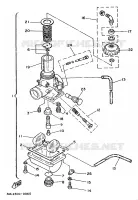 CARBURATEUR  voor Yamaha YZ80A 1990