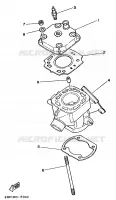 CILINDER voor Yamaha YZ80B 1991