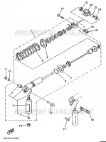 ACHTER SCHOKBREKER voor Yamaha YZ80B 1991