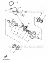 KRUKAS / ZUIGER voor Yamaha YZ80B 1991