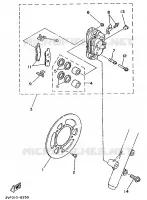 REMKLAUW VOOR voor Yamaha YZ80B 1991