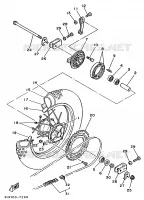 ACHTERWIEL voor Yamaha YZ80B 1991