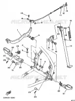STANDAARD / VOETSTEUN voor Yamaha YZ80B 1991