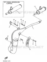UITLAAT voor Yamaha YZ80B 1991
