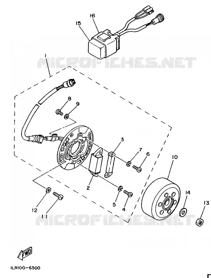 DYNAMO Yamaha MOTO 80 1992 YZ  YZ80D