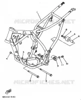 FRAME voor Yamaha YZ80J 1997