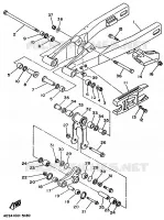 ACHTERBRUG voor Yamaha YZ80J 1997