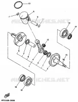 KRUKAS / ZUIGER voor Yamaha YZ80J 1997