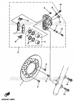 REMKLAUW VOOR voor Yamaha YZ80J 1997