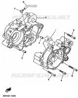 CARTERDELEN voor Yamaha YZ80J 1997