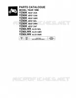 * CATALOG PREFACE * voor Yamaha YZ80K 1998