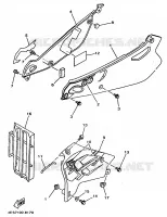 ZIJKUIPDEEL voor Yamaha YZ80K 1998