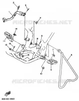 STANDAARD / VOETSTEUN voor Yamaha YZ80K 1998