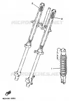 OPTIONELE ONDERDELEN   CHASSIS voor Yamaha YZ80L 1999