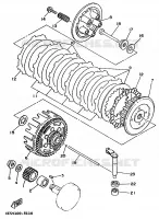 STARTMOTOR KOPPELINGS voor Yamaha YZ80L 1999