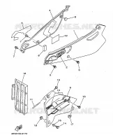 ZIJKUIPDEEL voor Yamaha YZ80L 1999