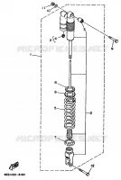 ACHTER SCHOKBREKER voor Yamaha YZ80L 1999