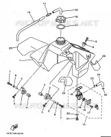BENZINE TANK voor Yamaha YZ80L 1999