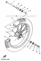 VOORWIEL voor Yamaha YZ80L 1999