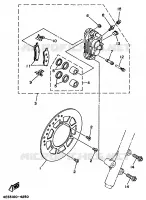REMKLAUW VOOR voor Yamaha YZ80L 1999