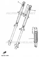 OPTIONELE ONDERDELEN   CHASSIS voor Yamaha YZ80L 1999