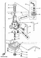 CARBURATEUR  voor Yamaha YZ80L 1999