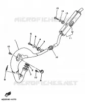 UITLAAT voor Yamaha YZ80L 1999